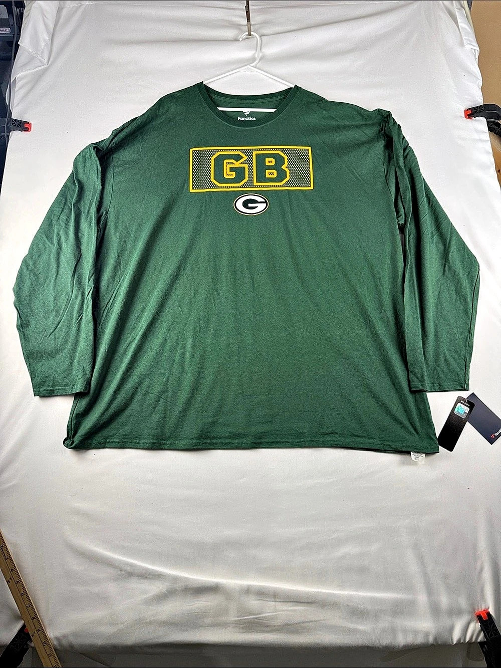 Fanatics Green Bay Packers long sleeve tee Green 5XL